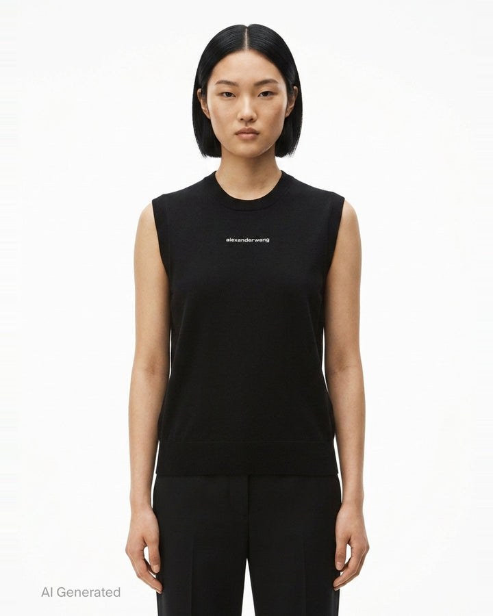 Hotfix Logo Tank Top | Alexander Wang | Club21 - front