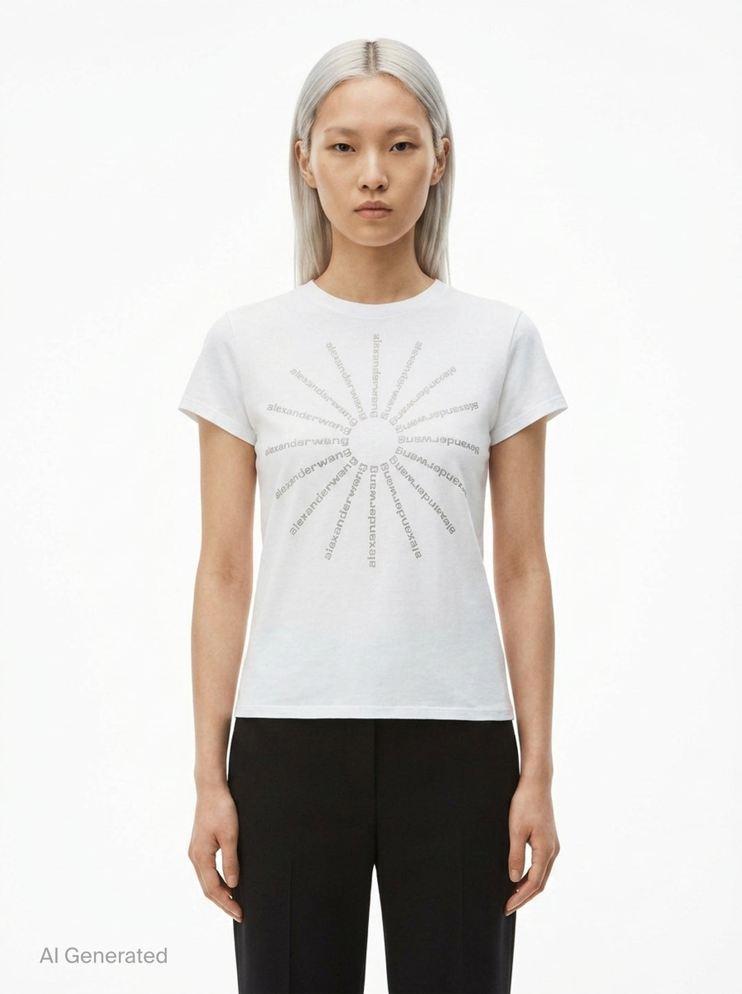 Hotfix Pinwheel Fitted Tee | Alexander Wang | Club21 - front