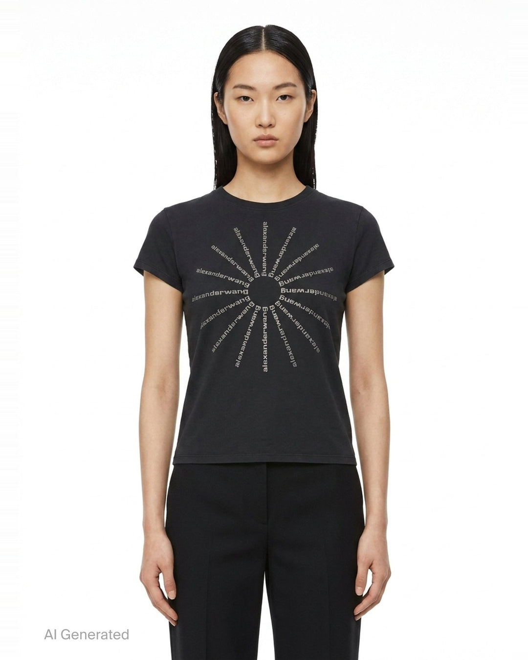 Hotfix Pinwheel Fitted Tee | Alexander Wang | Club21 - front