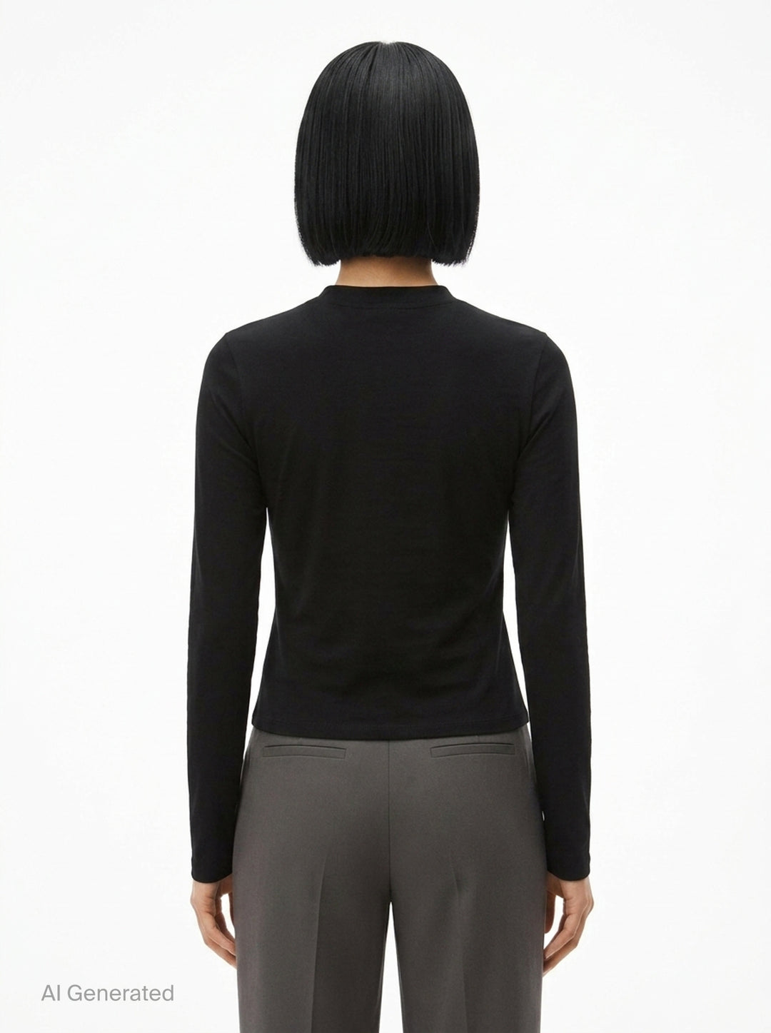 Logo Print Long Sleeve Tee | Alexander Wang | Club21 - back