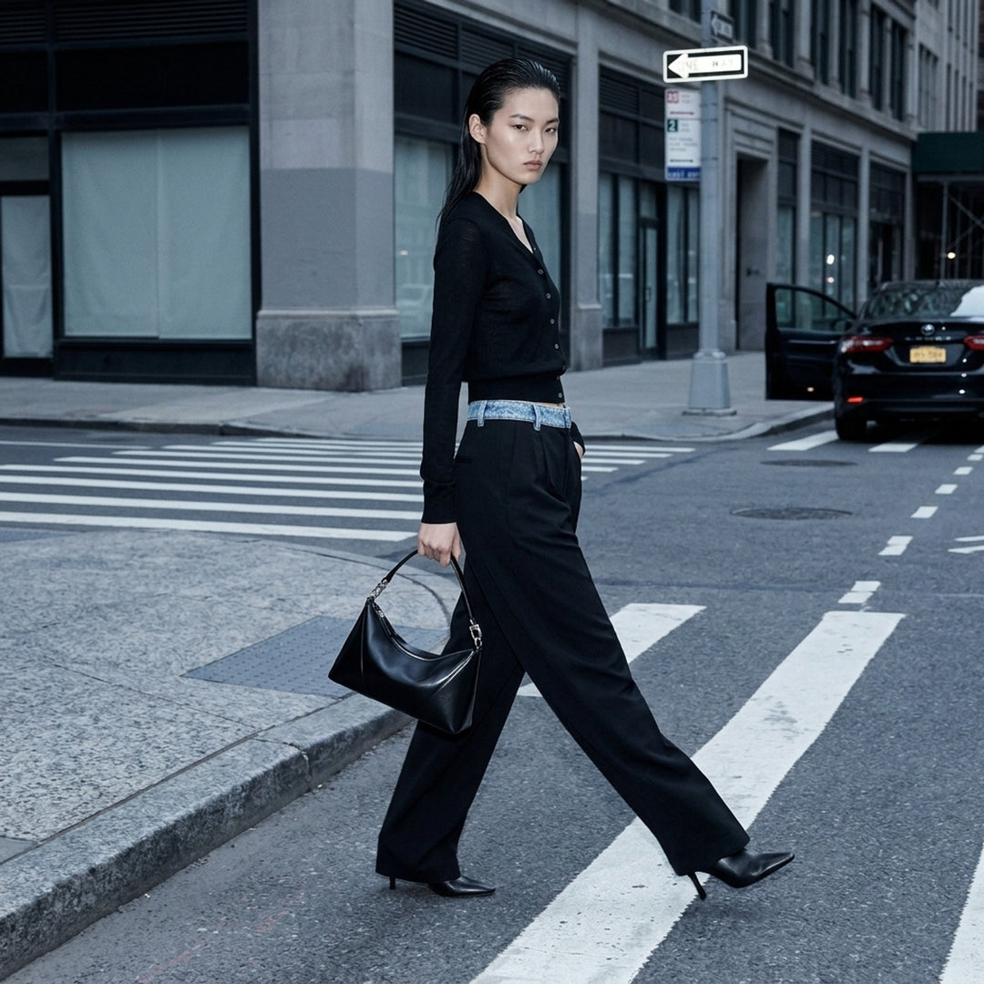 Mid-Rise Denim Waistband Pants | Alexander Wang | Club21 - lifestyle