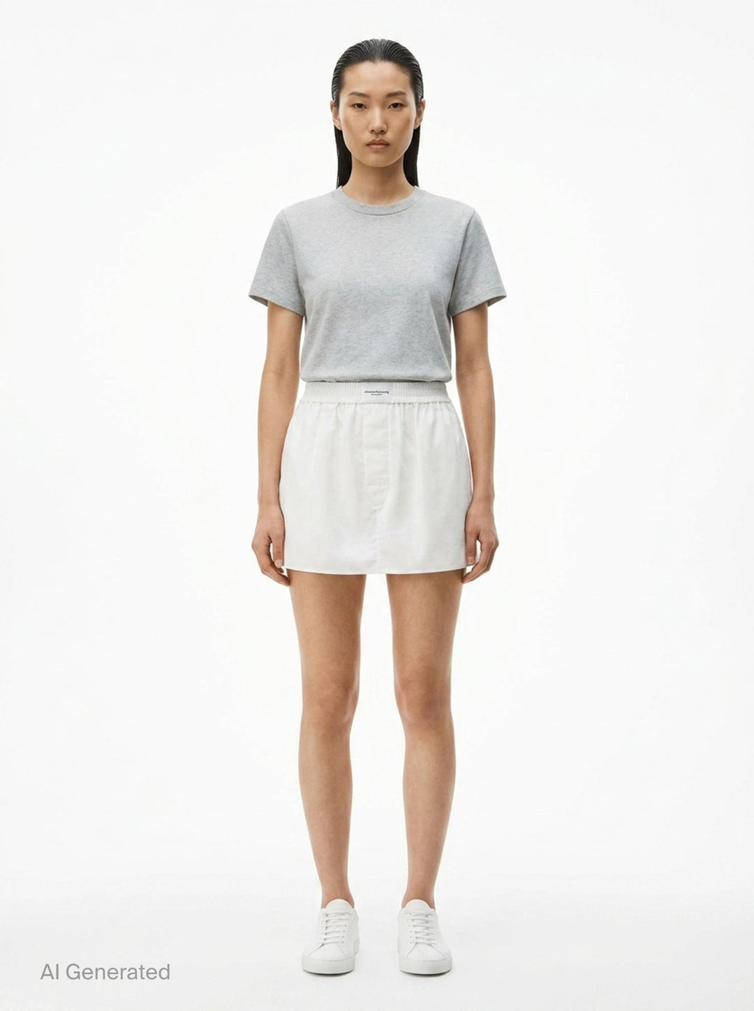 Mid-Rise Mini Boxer Skort | Alexander Wang | Club21 - front