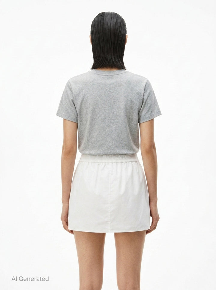 Mid-Rise Mini Boxer Skort | Alexander Wang | Club21 - back