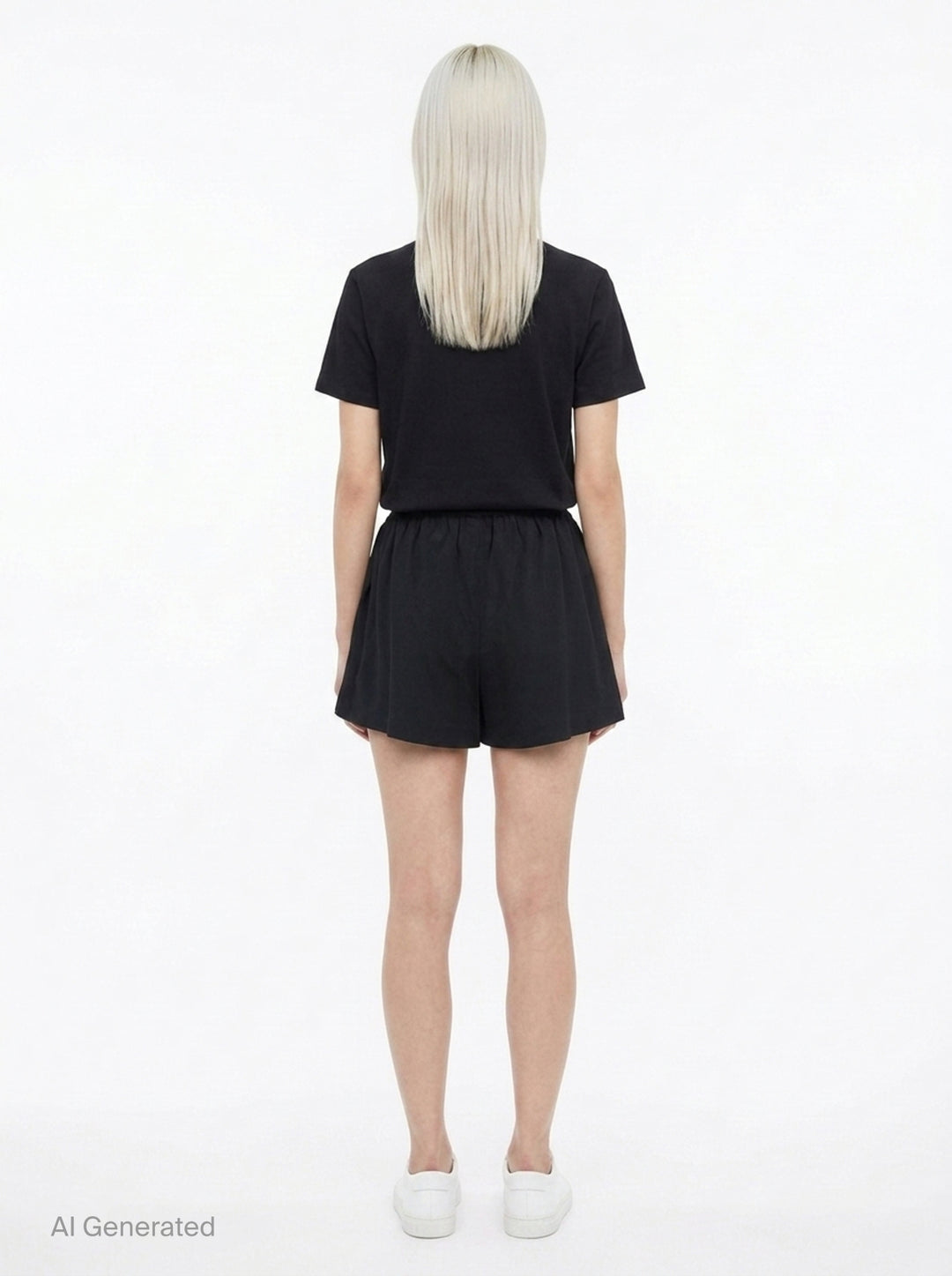 Mid-Rise Pleated Shorts | Alexander Wang | Club21 - back