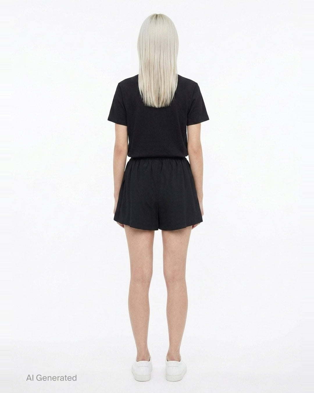 Mid-Rise Pleated Shorts | Alexander Wang | Club21 - back