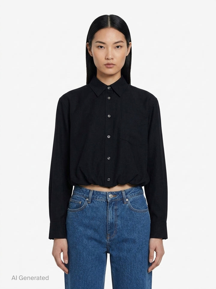 Pre-Styled Cami Shirt | Alexander Wang | Club21 - front