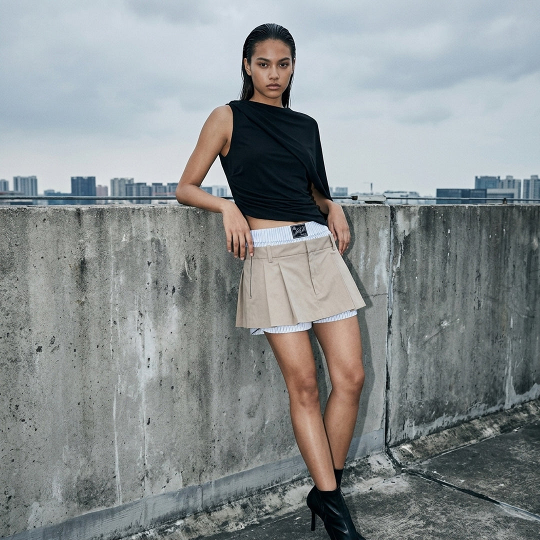 Pre-Styled Pleated Skort | Alexander Wang | Club21 - lifestyle