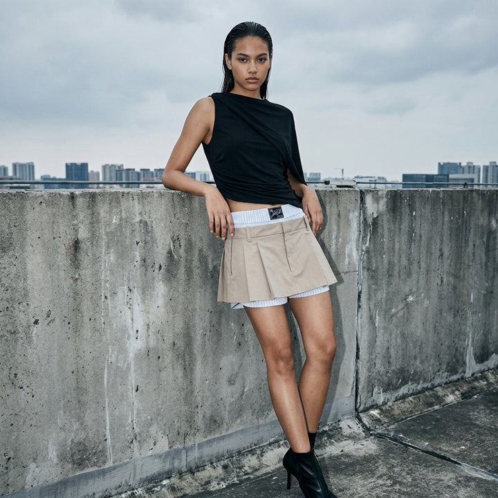 Pre-Styled Pleated Skort | Alexander Wang | Club21 - lifestyle