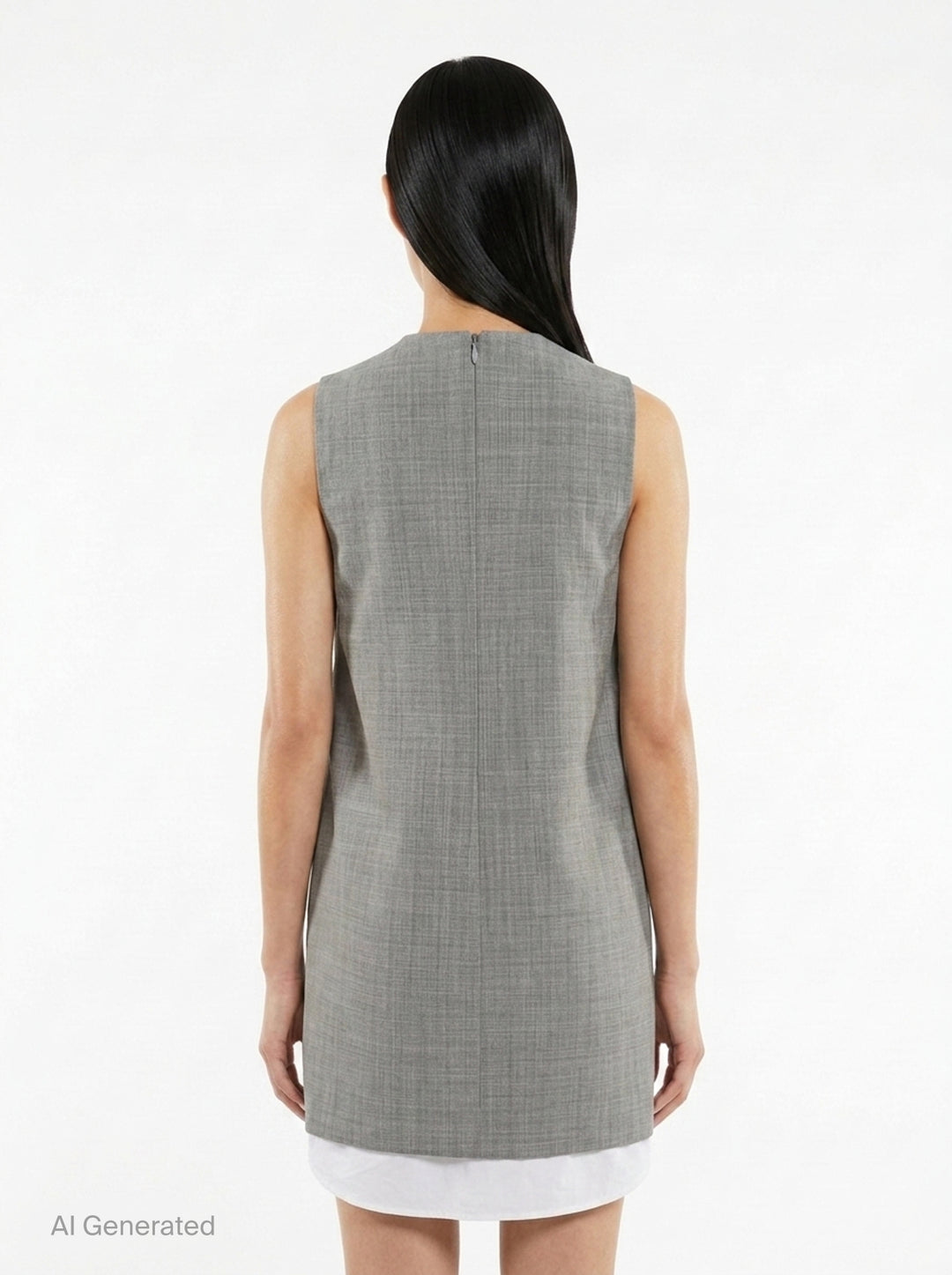 Shift Mini Dress With Zipper | Alexander Wang | Club21 - back