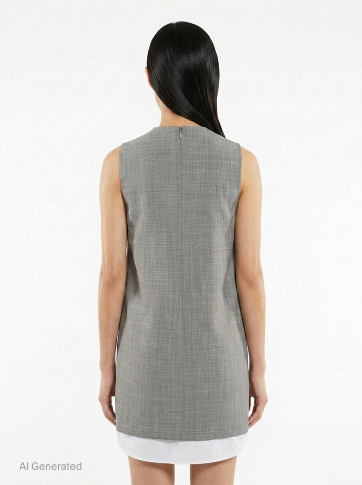 Shift Mini Dress With Zipper | Alexander Wang | Club21 - back