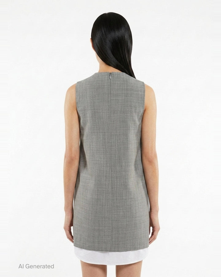 Shift Mini Dress With Zipper | Alexander Wang | Club21 - back
