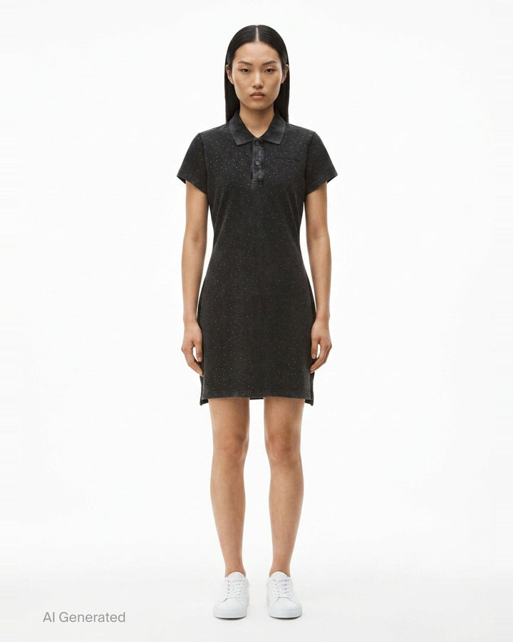 Shrunken Mini Polo Dress | Alexander Wang | Club21 - front