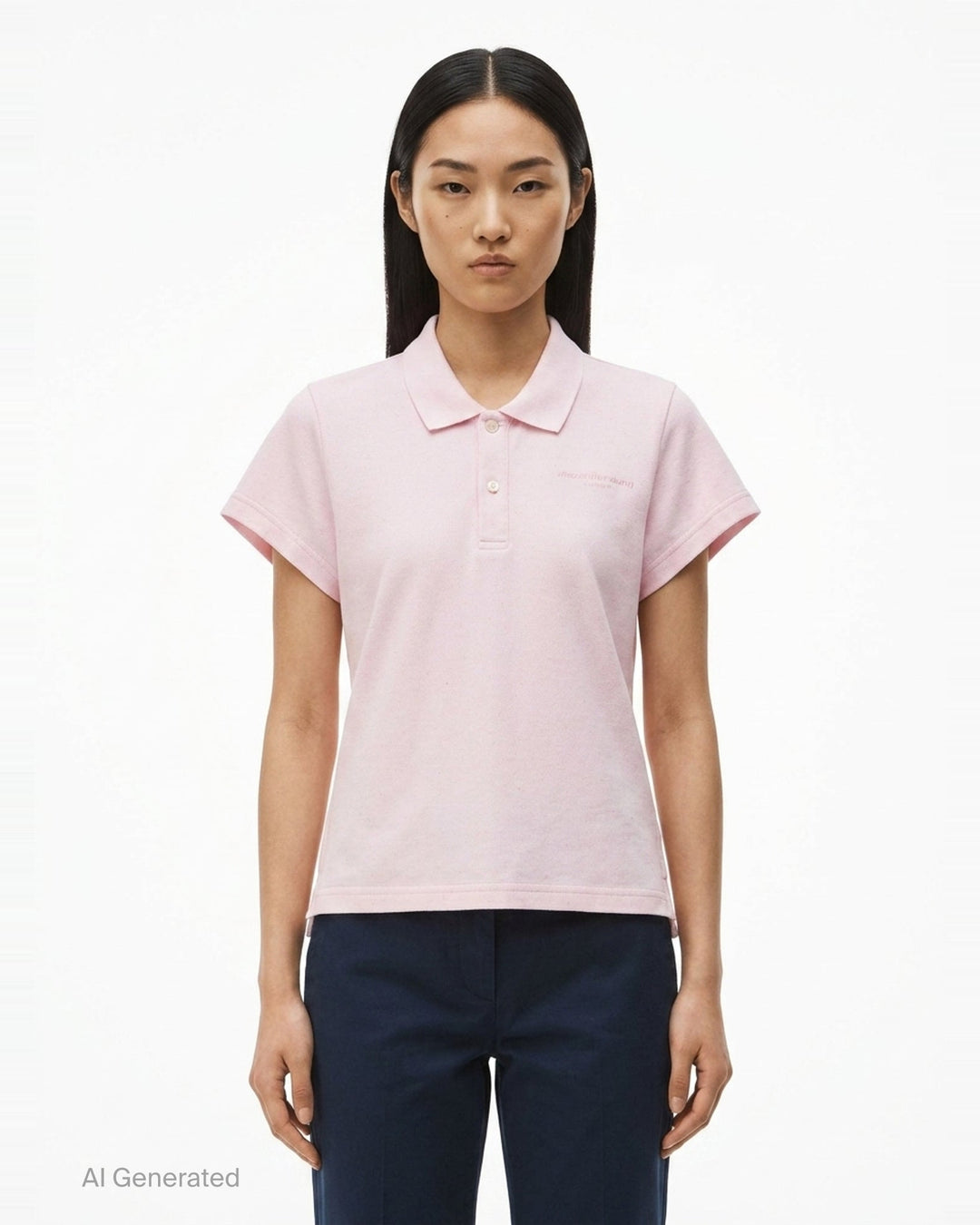 Shrunken Polo Tee | Alexander Wang | Club21 - front