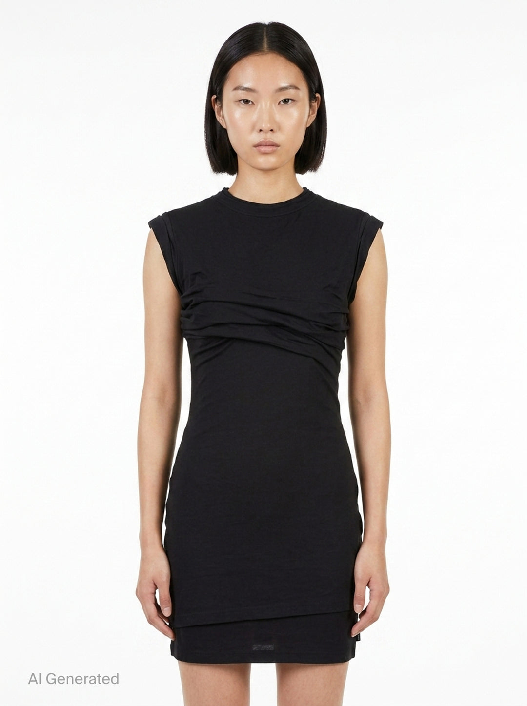 Twisted Bust Layered Mini Dress | Alexander Wang | Club21 - front