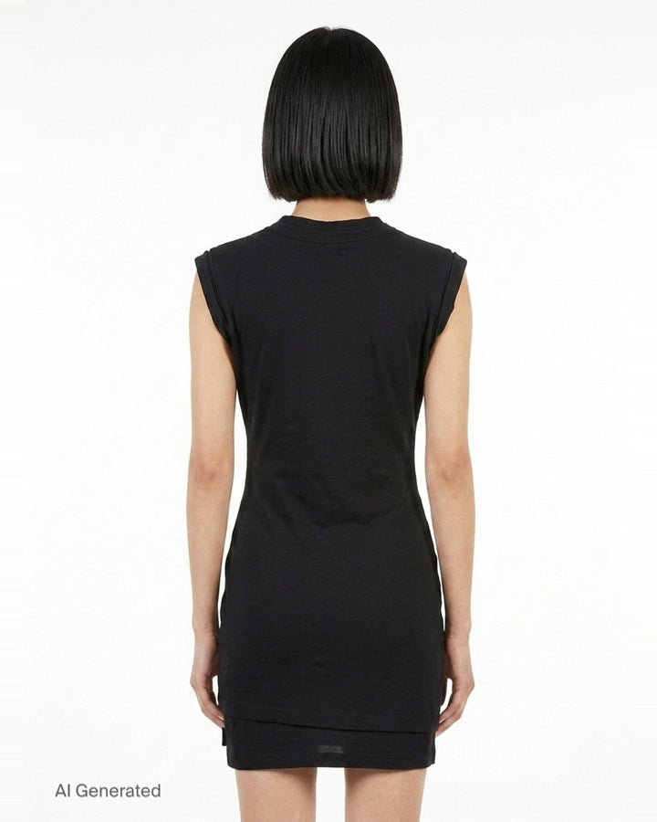 Twisted Bust Layered Mini Dress | Alexander Wang | Club21 - back