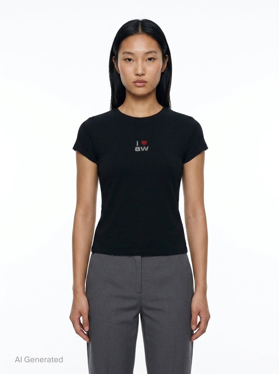 Valentines Graphic Short Sleeve Tee | Alexander Wang | Club21 - front
