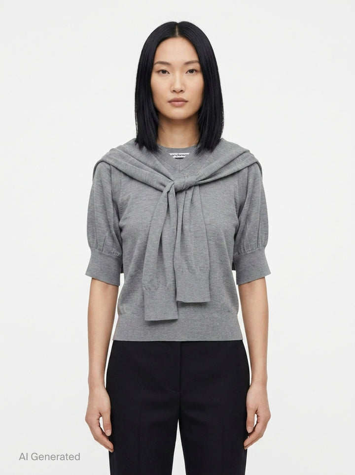 Wrapped Cardigan Vest | Alexander Wang | Club21 - front