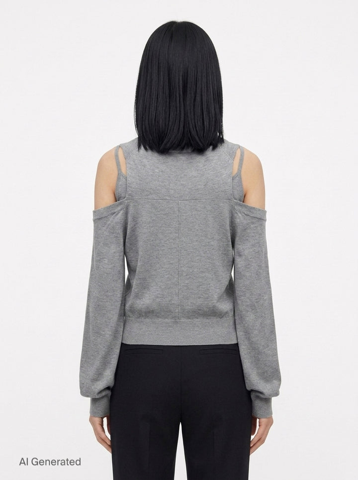 Wrapped Cardigan Vest | Alexander Wang | Club21 - back