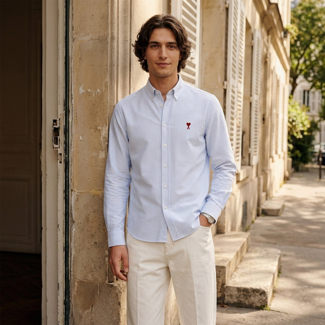 Classic Long Sleeve Button-Down Shirt | AMI Alexandre Mattiussi | Club21 - lifestyle