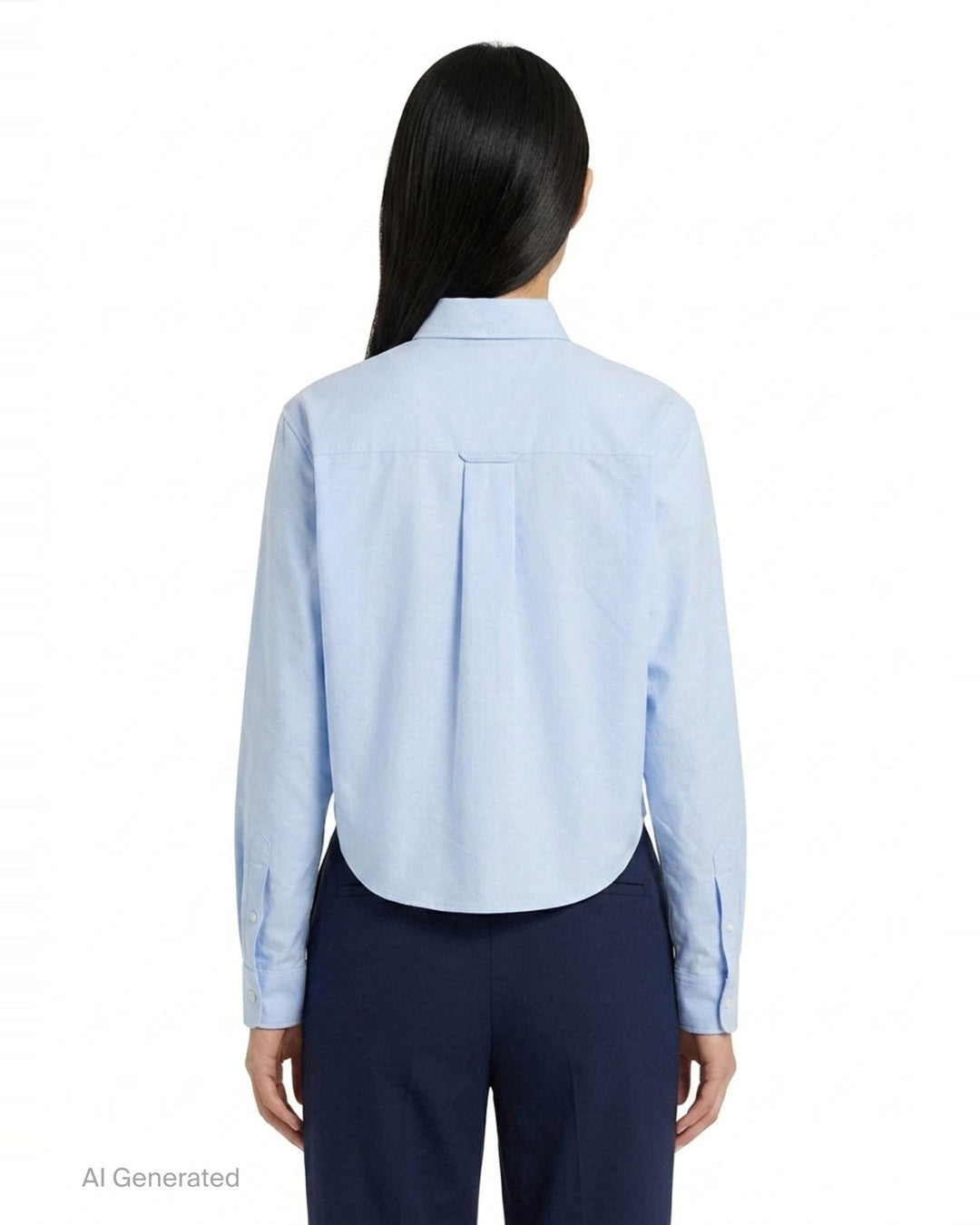 Cropped Classic Fit Shirt | AMI | Club21 - back