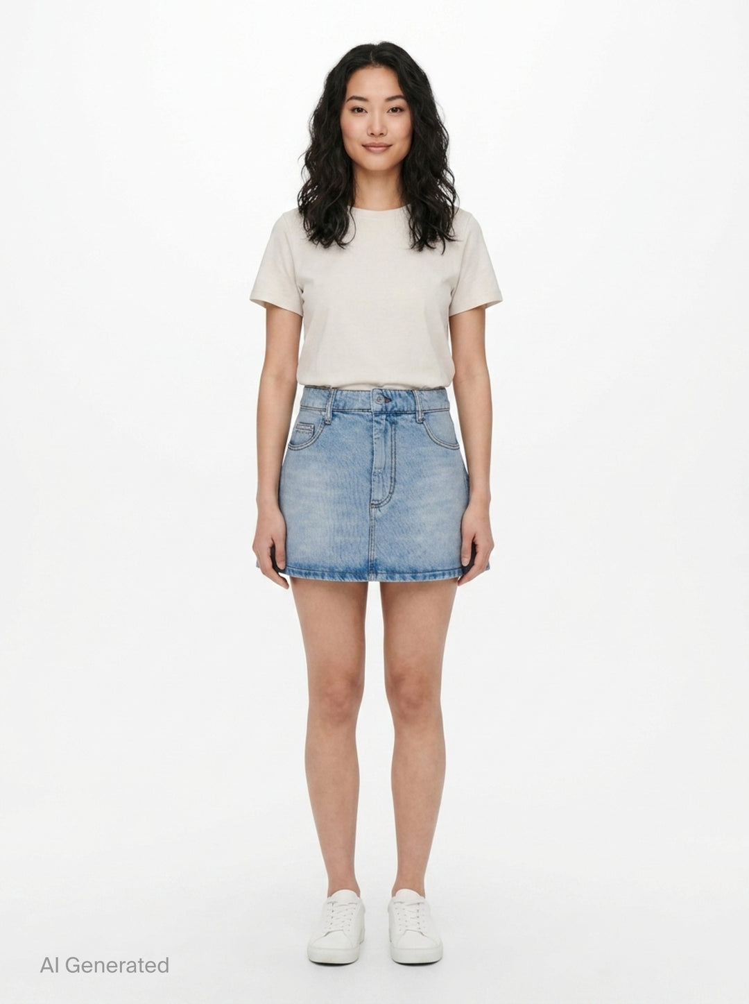 Denim Mini Skirt | AMI | Club21 - front