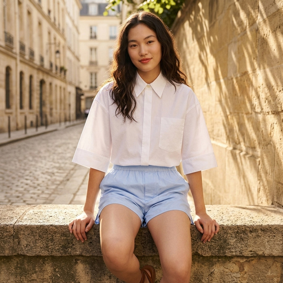 Embossed Short Sleeve Shirt | AMI | Club21 - lifestyle