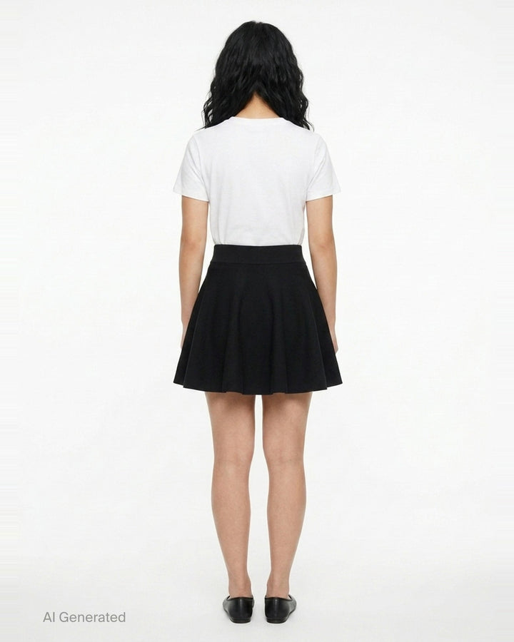 Godet Short Skirt | AMI | Club21 - back