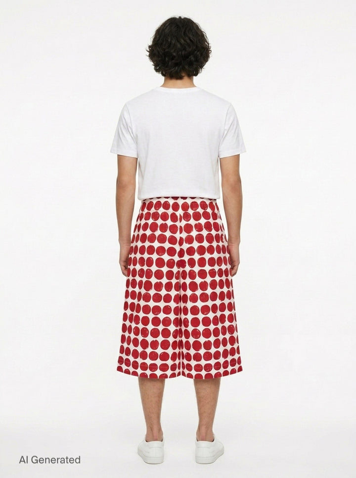Large Polka Dot Bermuda Shorts | AMI | Club21 - back
