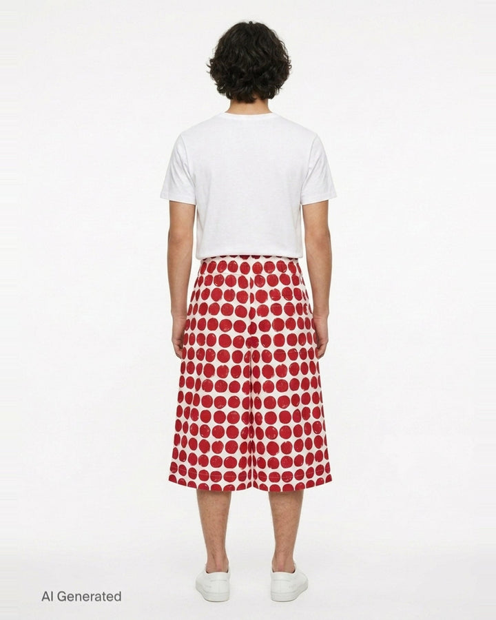 Large Polka Dot Bermuda Shorts | AMI | Club21 - back