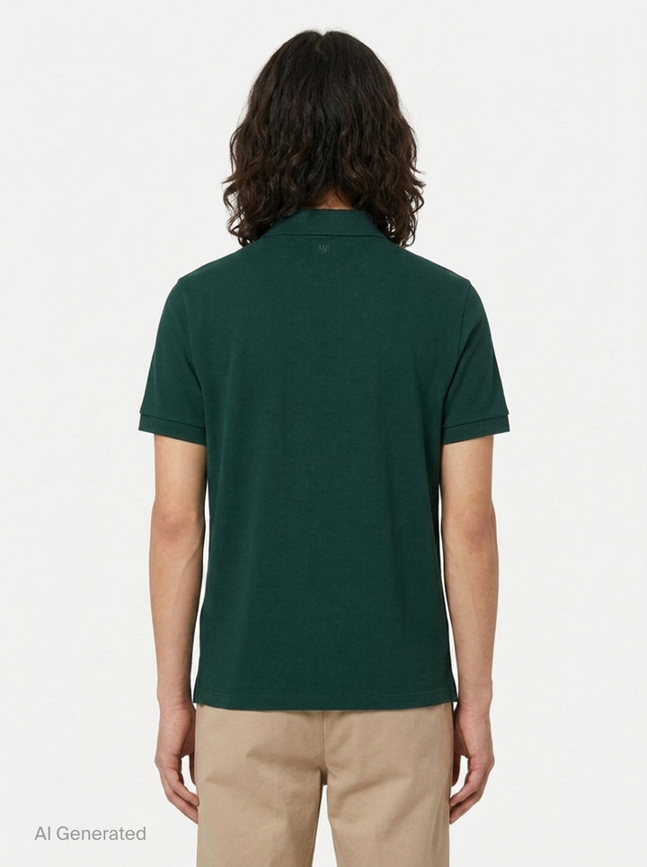 Polo With Contrasted A | AMI | Club21 - back