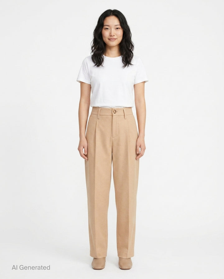 Zuit Pleated Trousers | AMI | Club21 - front