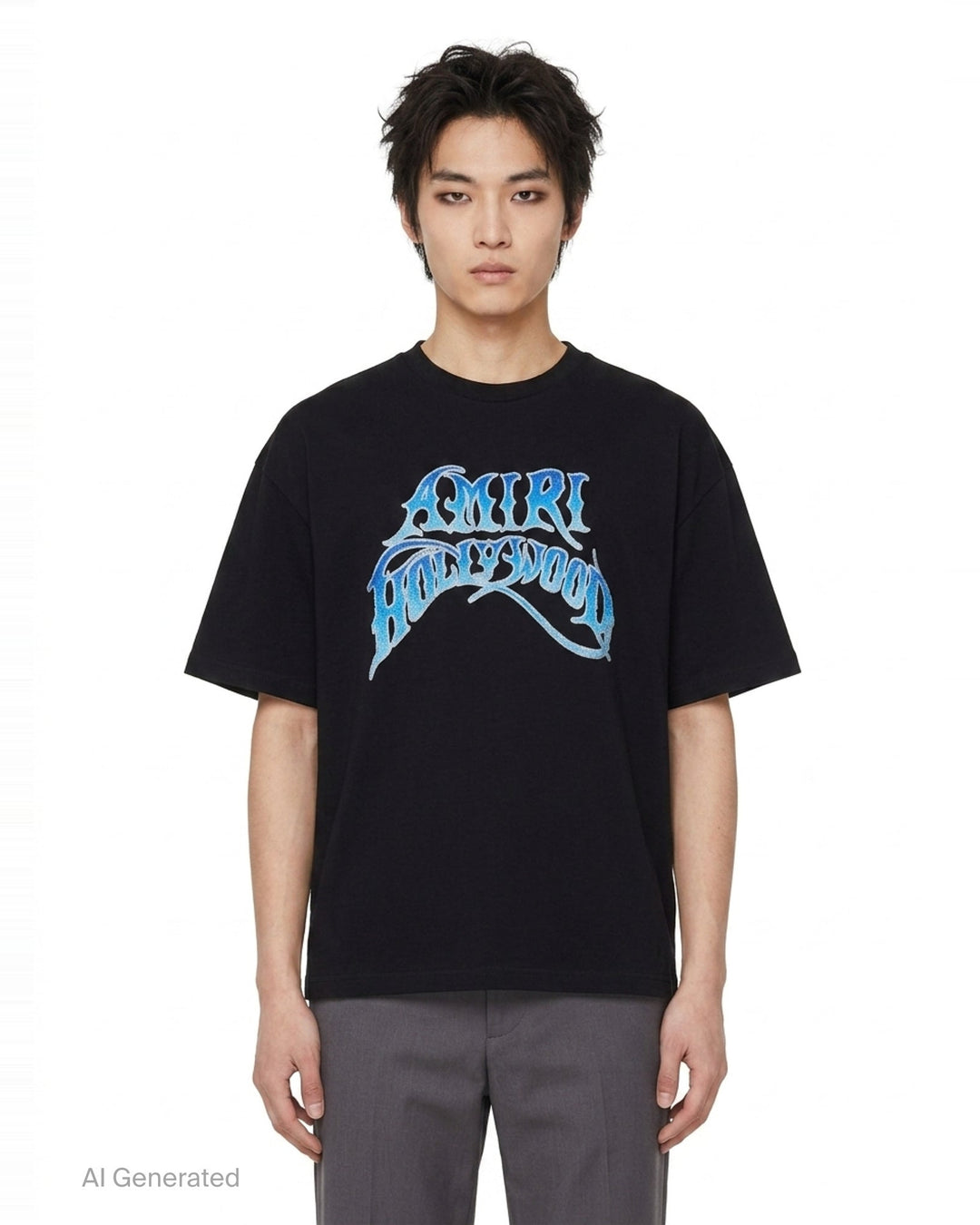 Crystal Gradient Hollywood Tee | Amiri | Club21 - front