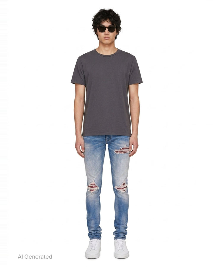 MX1 Distressed Jeans | Amiri | Club21 - front