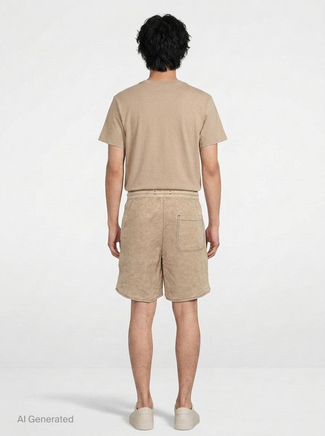 Script Linen Garment-Dyed Shorts | Amiri | Club21 - back