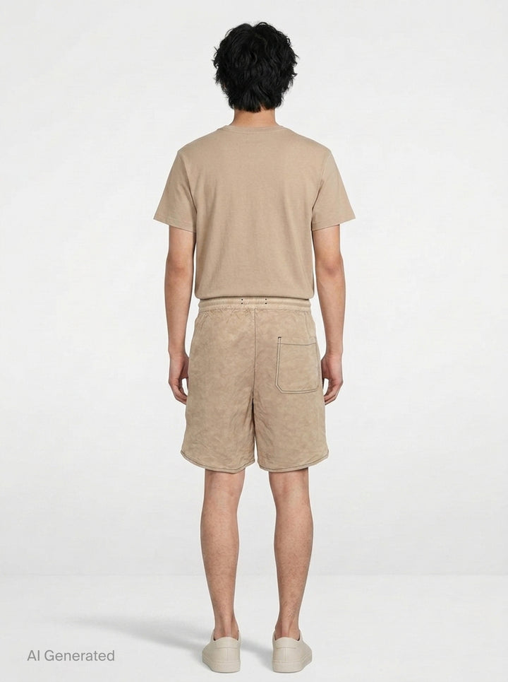 Script Linen Garment-Dyed Shorts | Amiri | Club21 - back