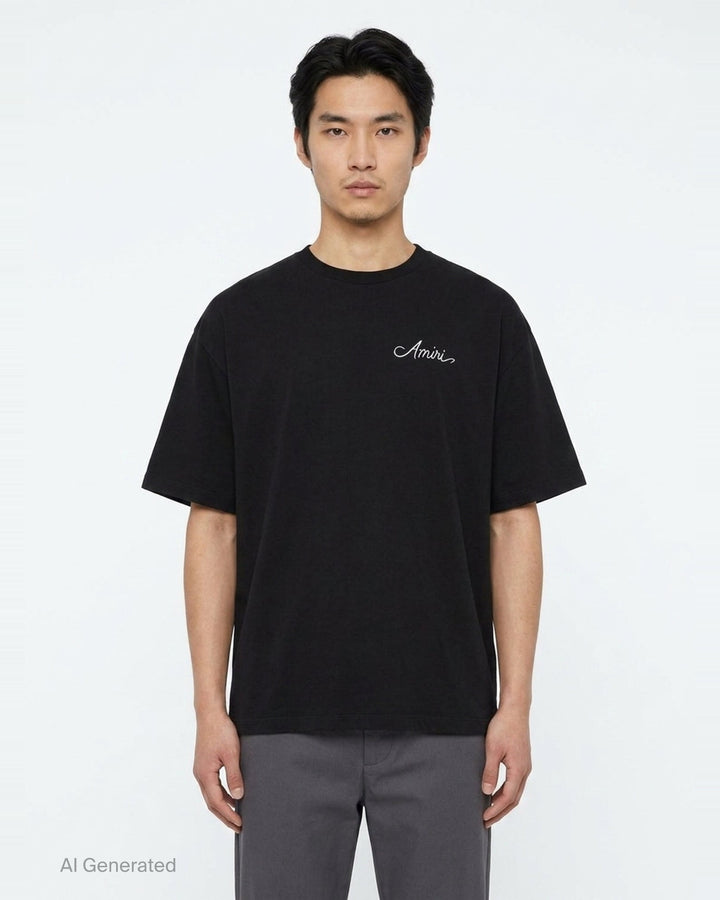 Script Logo Oversized Tee | Amiri | Club21 - front