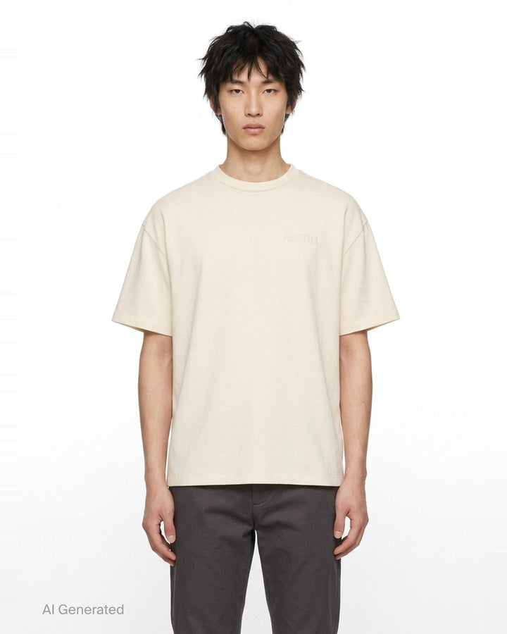 Tonal Logo Oversized Tee | Amiri | Club21 - front
