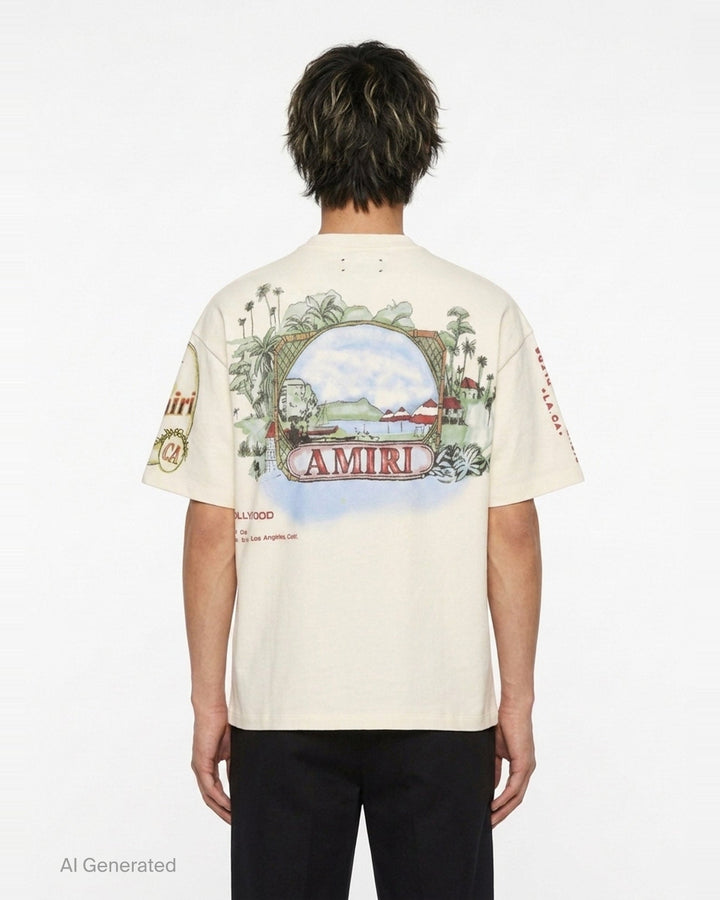 Vista Skate Oversized Tee | Amiri | Club21 - back