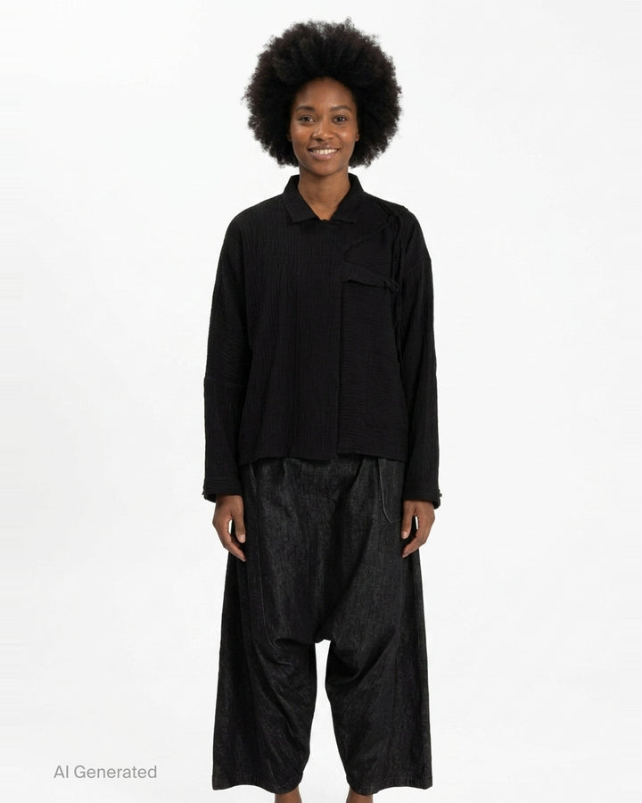 Asymmetrical Batwing Top | Anaabu | Club21 - front