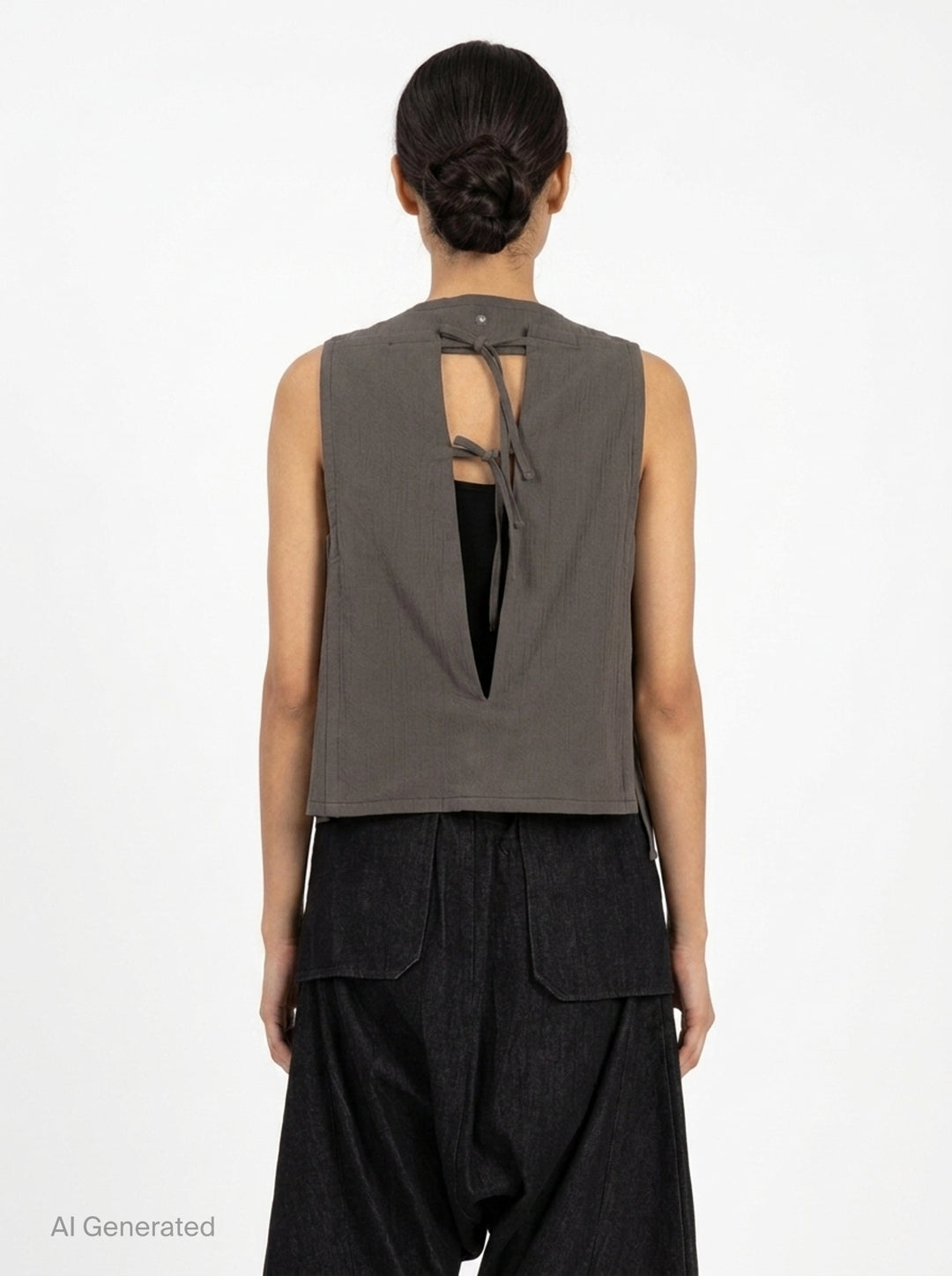Asymmetrical Vest | Anaabu | Club21 - back