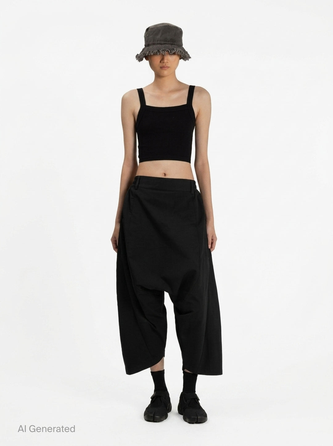 Dropped Culotte Pants | Anaabu | Club21 - front