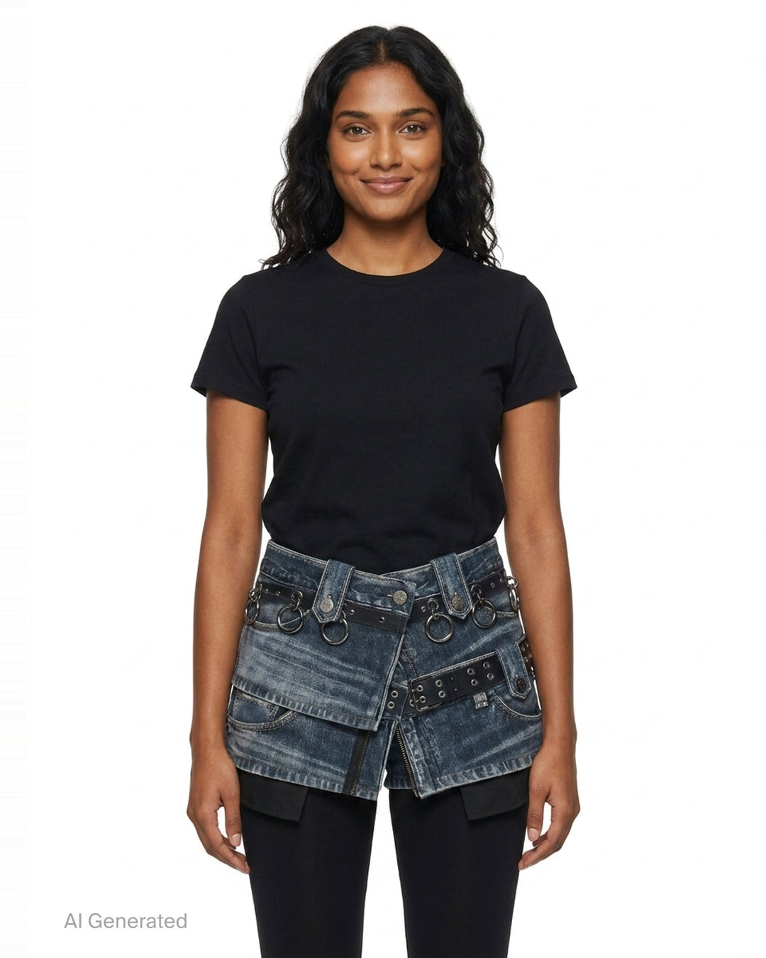 Asymmetric Layered Wrap Skirt | Andersson Bell | Club21 - front