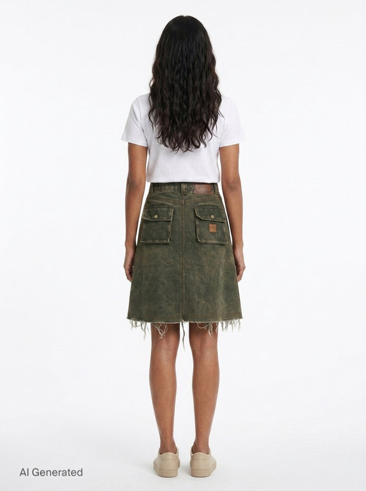 Cargo Pocket Wrap Skirt | Andersson Bell | Club21 - back