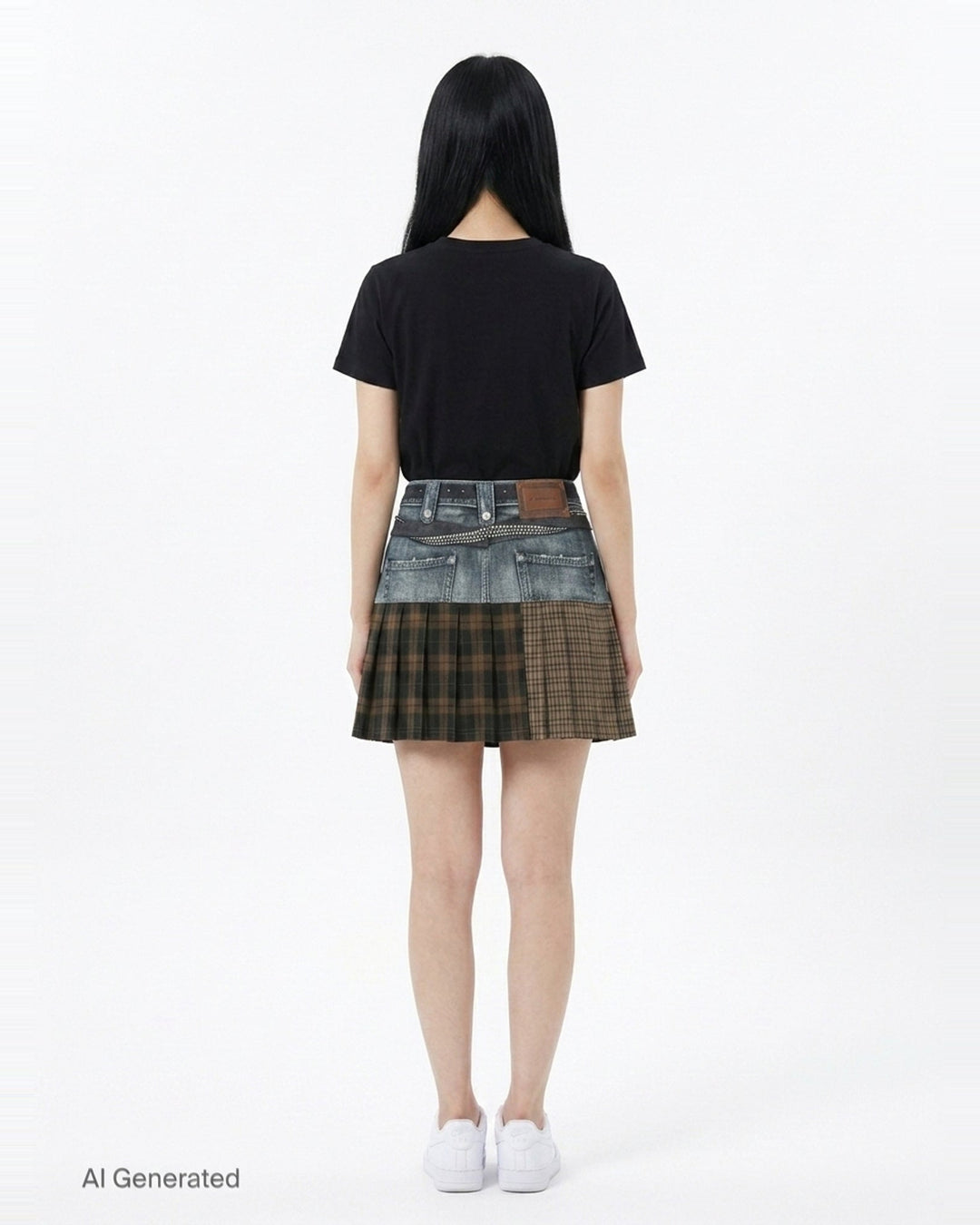 Double Belt Printed Mini Skirt | Andersson Bell | Club21 - back