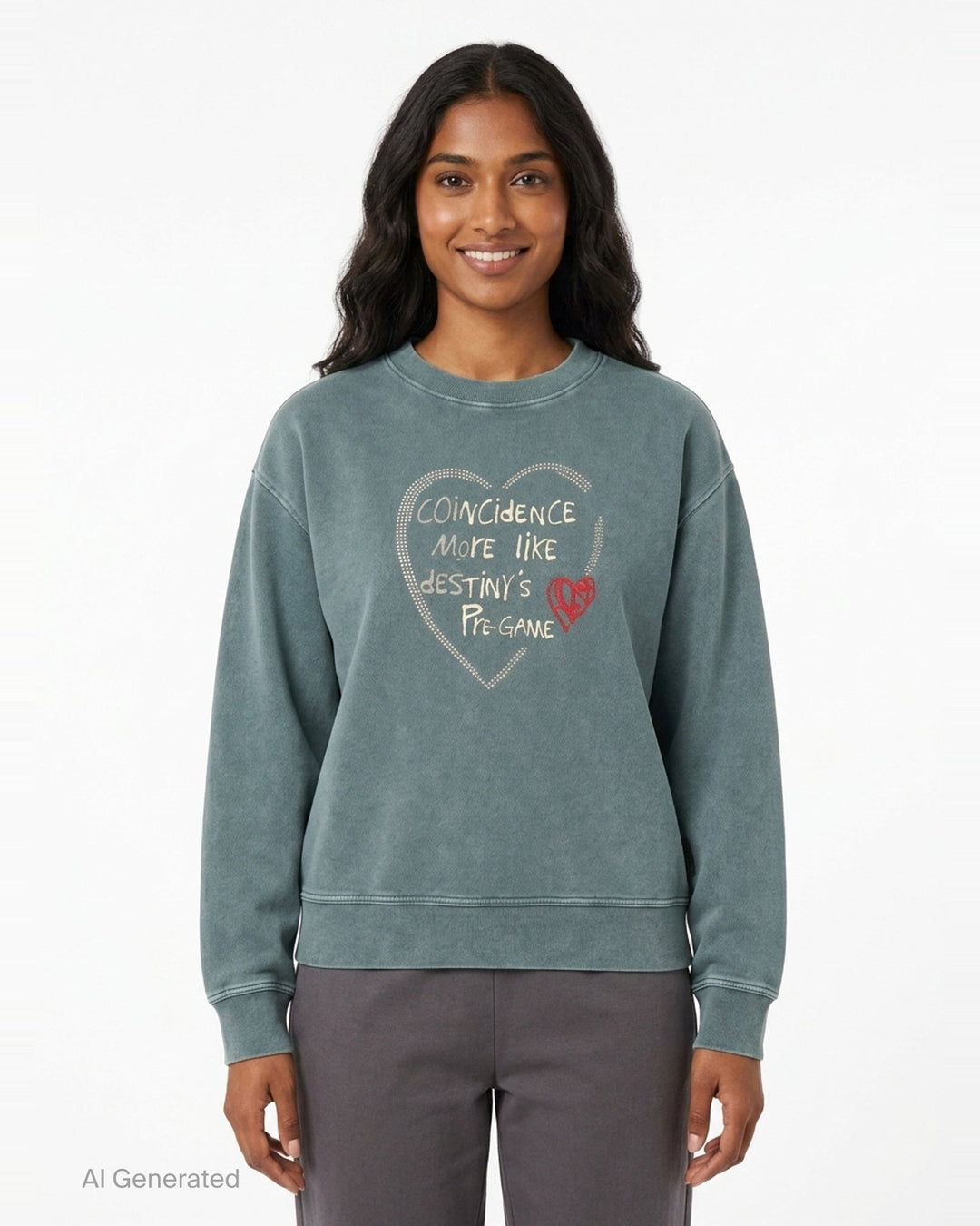 Heart Graphic Unisex Sweatshirt | Andersson Bell | Club21 - front