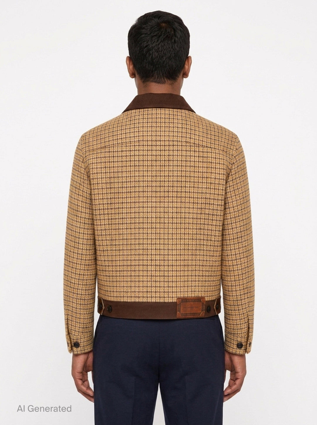 Japanese Tweed Trucker Jacket | Andersson Bell | Club21 - back
