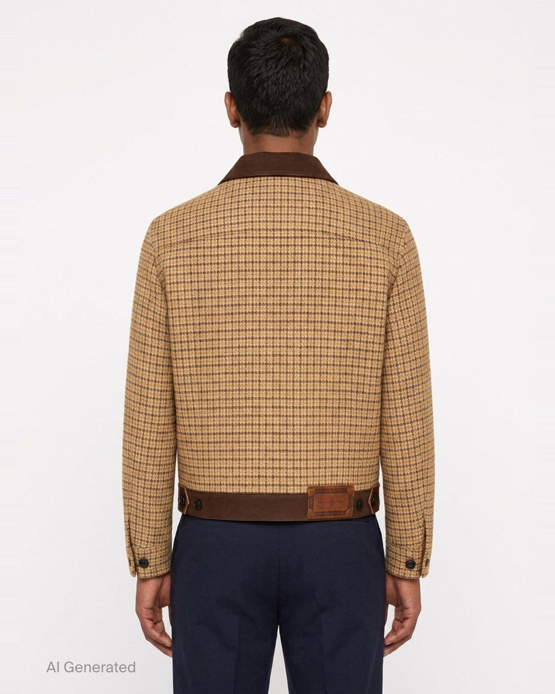 Japanese Tweed Trucker Jacket | Andersson Bell | Club21 - back