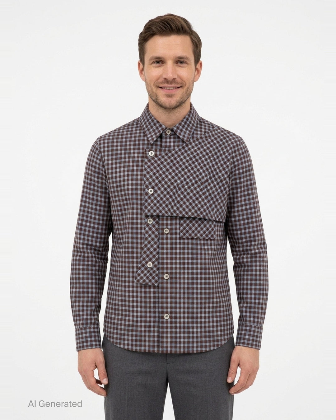 Maey Check Layered Shirt | Andersson Bell | Club21 - front