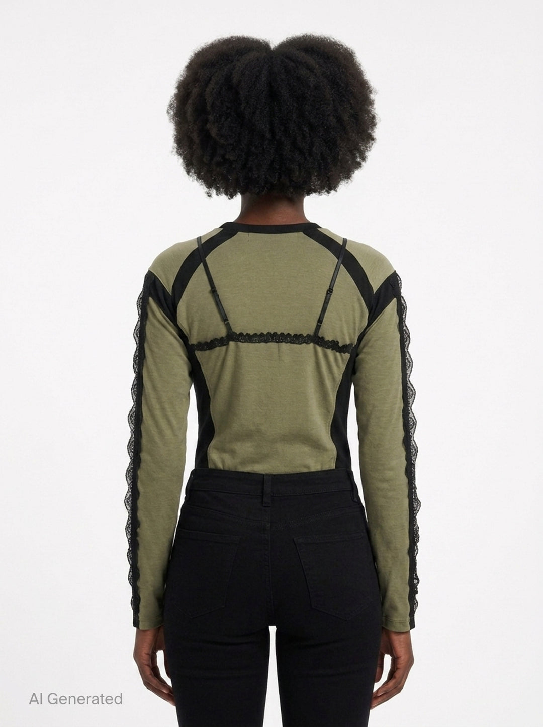 Strap Detail Long Sleeve Bodysuit | Andersson Bell | Club21 - back