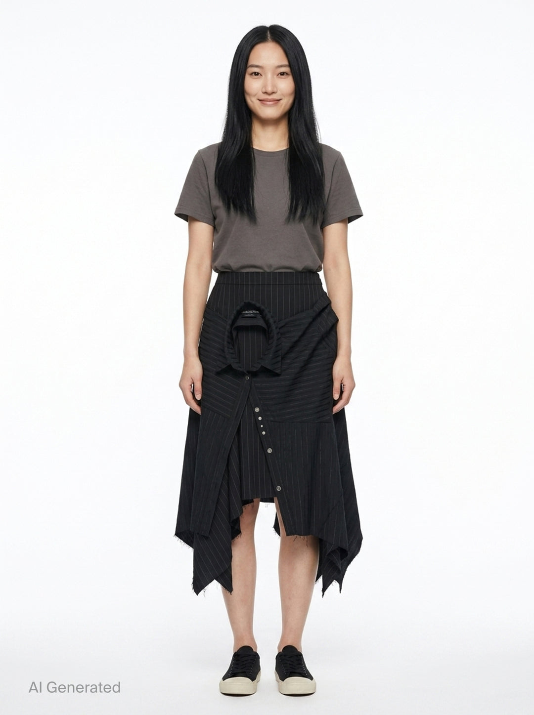 Sue Wrapped Asymmetric Skirt | Andersson Bell | Club21 - front